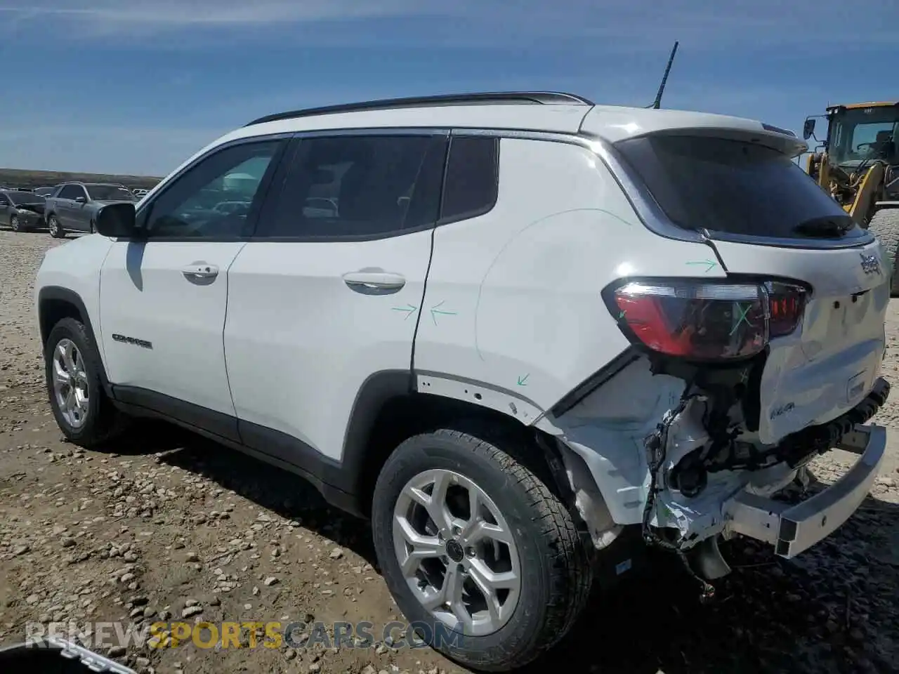 2 fotografías del automóvil dañado 3C4NJDBN2ST547179 JEEP COMPASS 2025