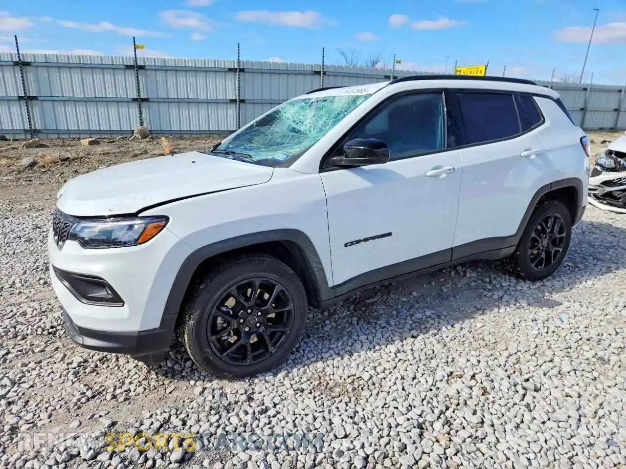 1 Photograph of a damaged car 3C4NJDBN3ST516166 JEEP COMPASS 2025