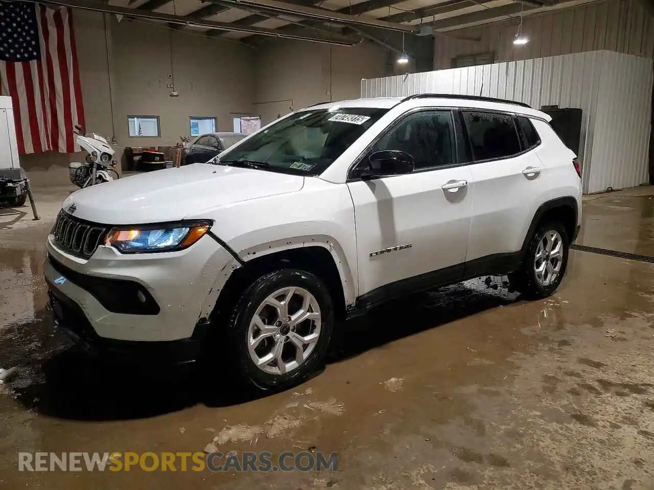 1 Photograph of a damaged car 3C4NJDBN3ST521934 JEEP COMPASS 2025