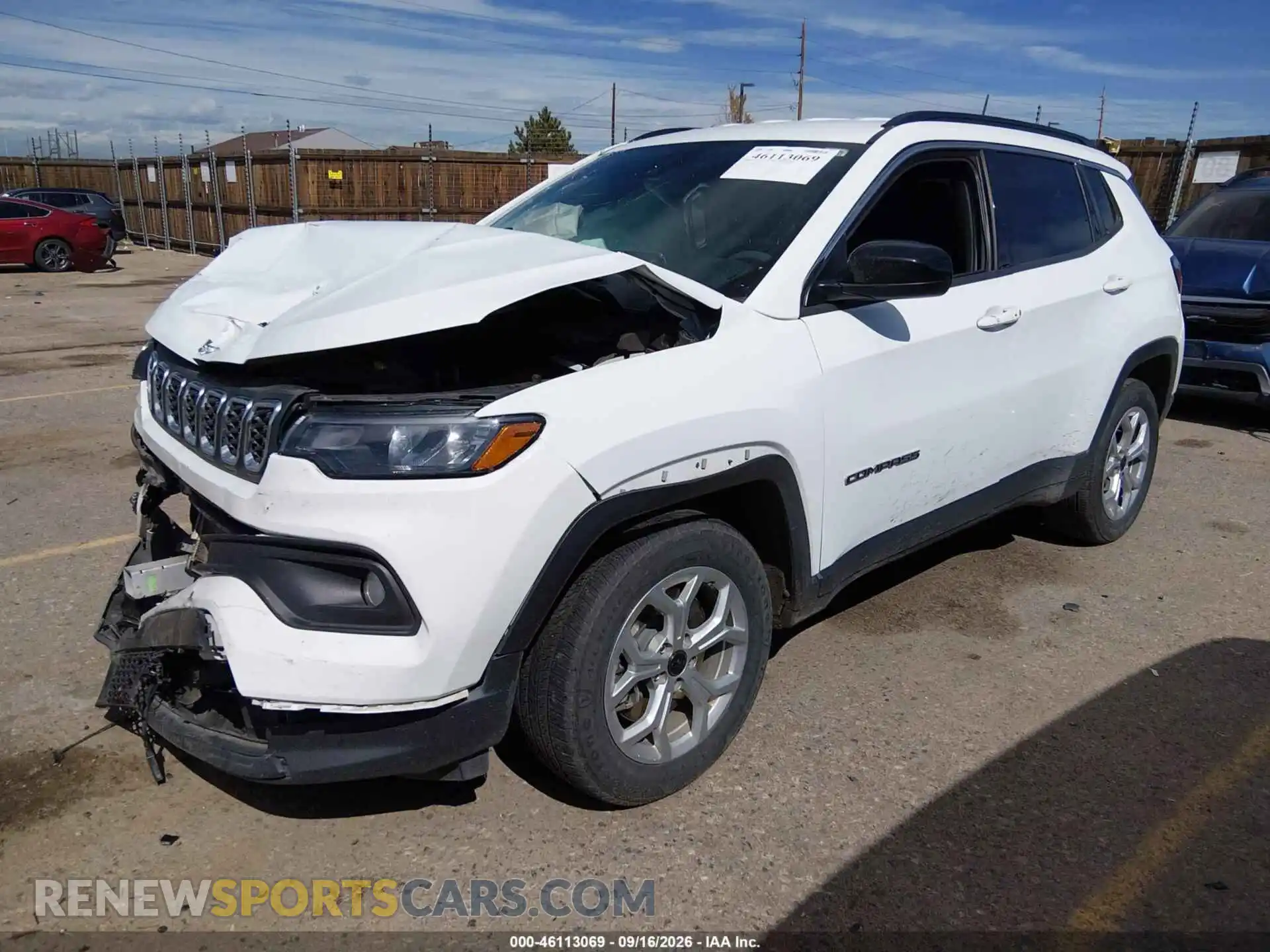 2 fotografías del automóvil dañado 3C4NJDBN3ST534862 JEEP COMPASS 2025
