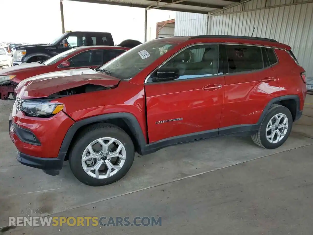 1 Photograph of a damaged car 3C4NJDBN4ST524096 JEEP COMPASS 2025