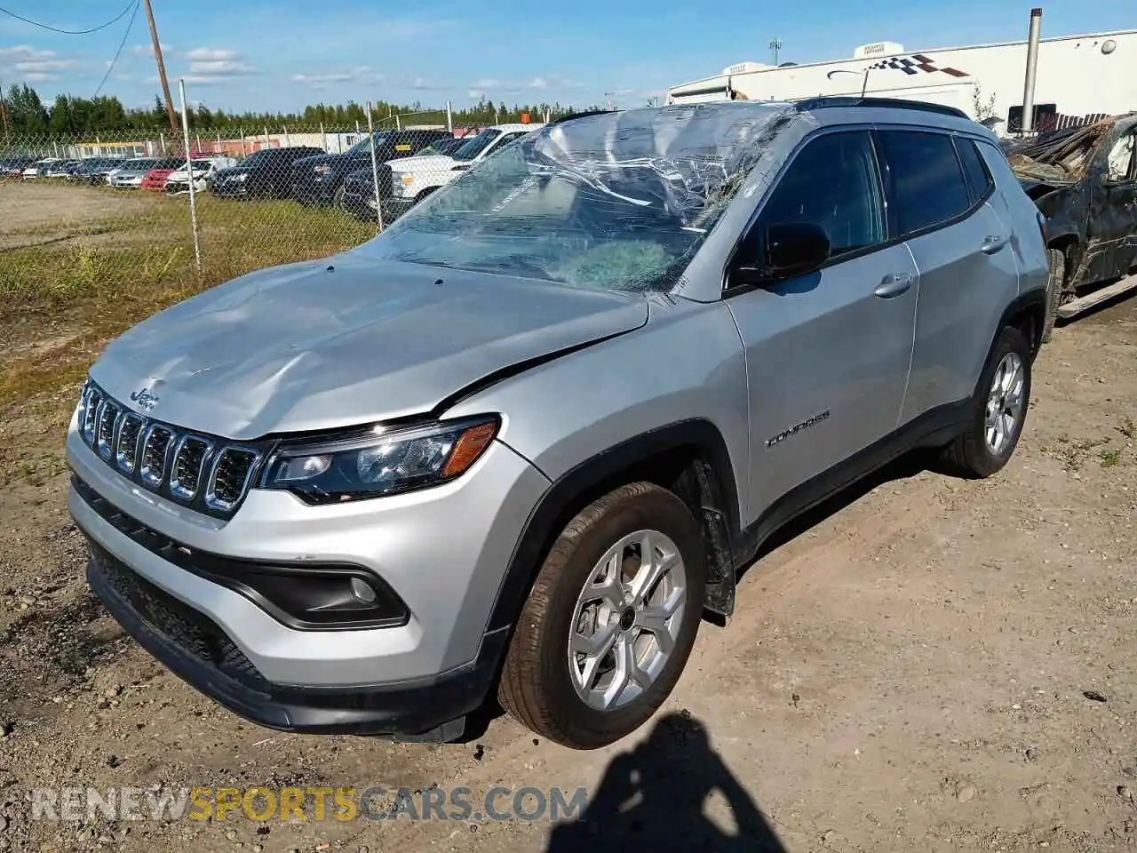 1 Photograph of a damaged car 3C4NJDBN4ST571998 JEEP COMPASS 2025