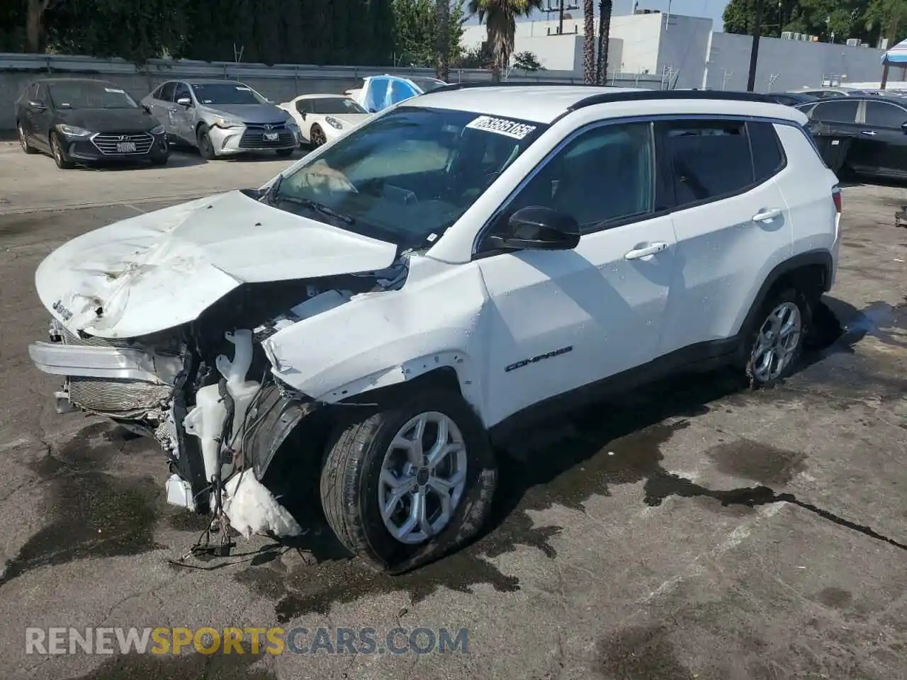 1 Photograph of a damaged car 3C4NJDBN5ST525855 JEEP COMPASS 2025