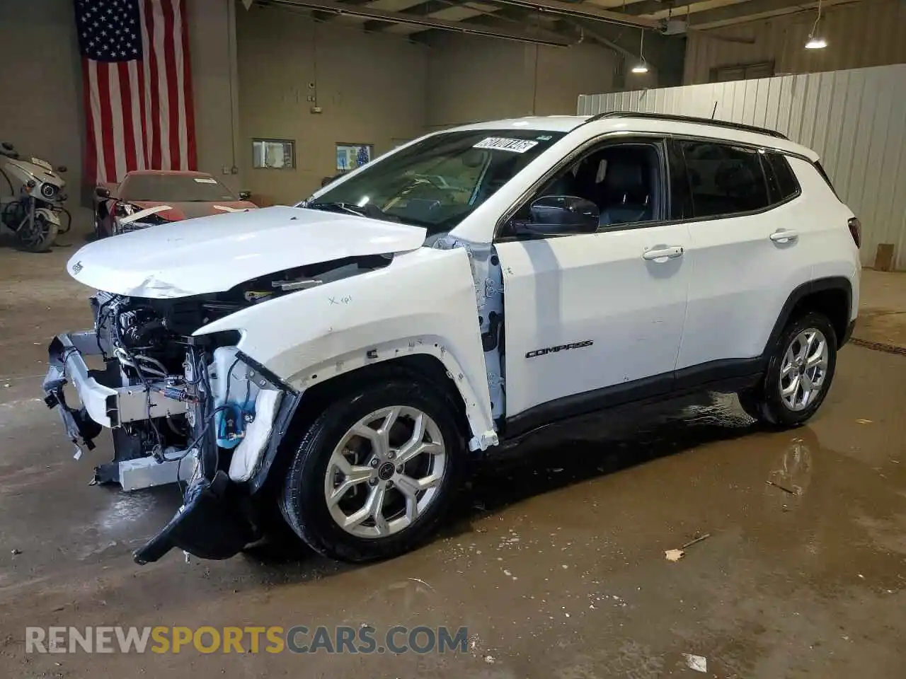 1 Photograph of a damaged car 3C4NJDBN5ST574618 JEEP COMPASS 2025