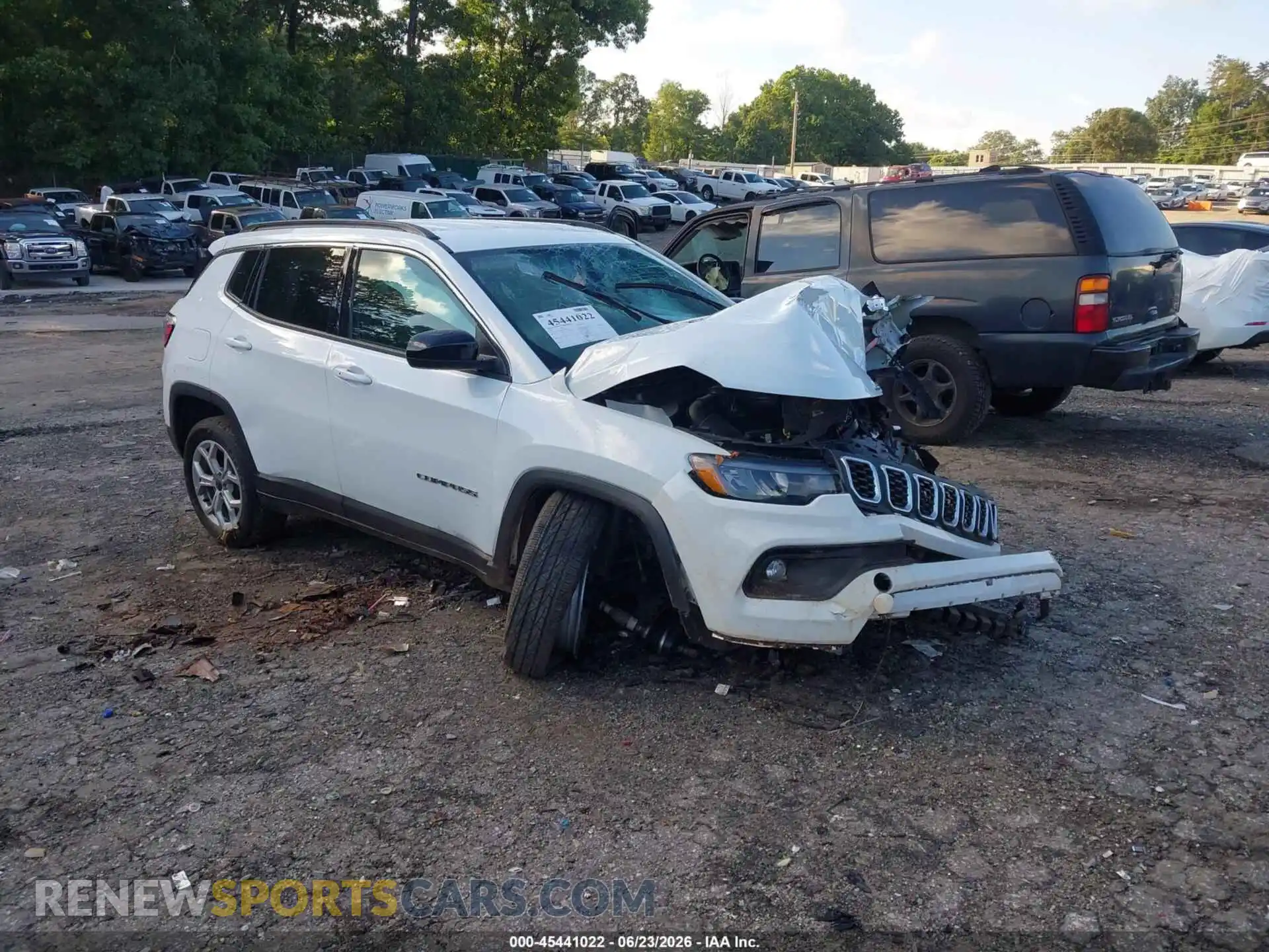 1 Photograph of a damaged car 3C4NJDBN6ST609022 JEEP COMPASS 2025