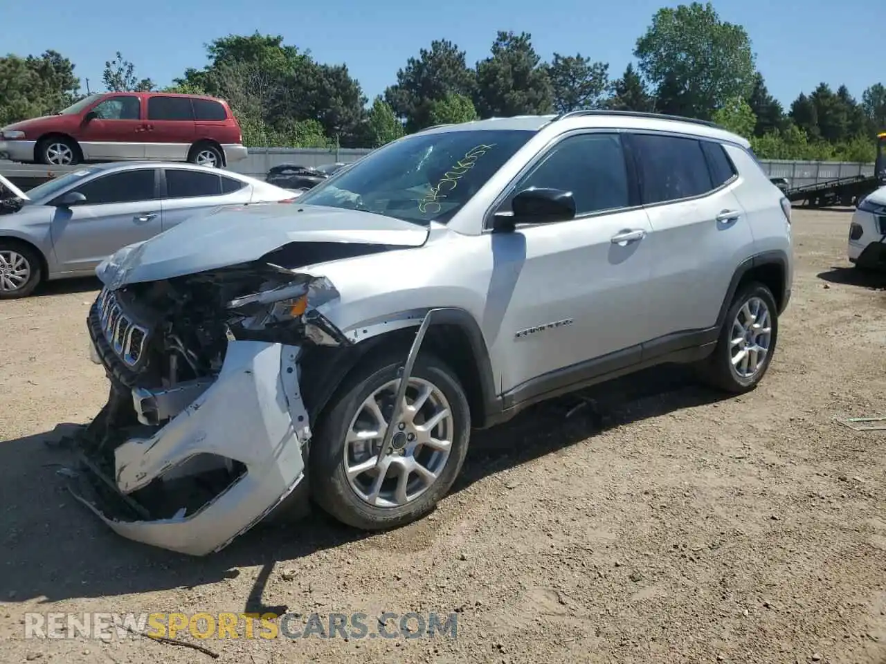 1 Photograph of a damaged car 3C4NJDBN7ST515618 JEEP COMPASS 2025