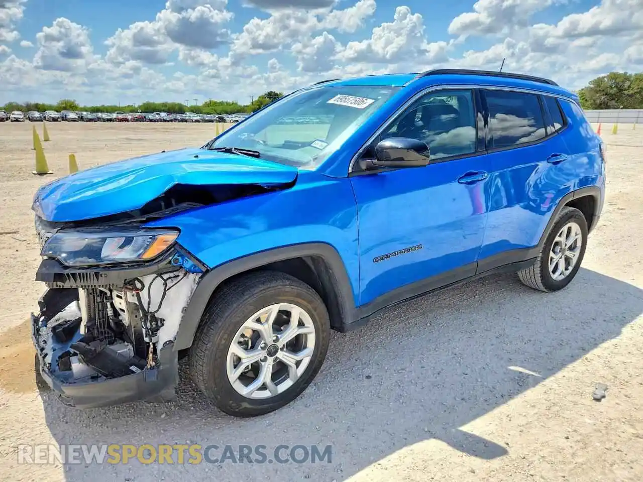 1 Photograph of a damaged car 3C4NJDBN8ST586262 JEEP COMPASS 2025