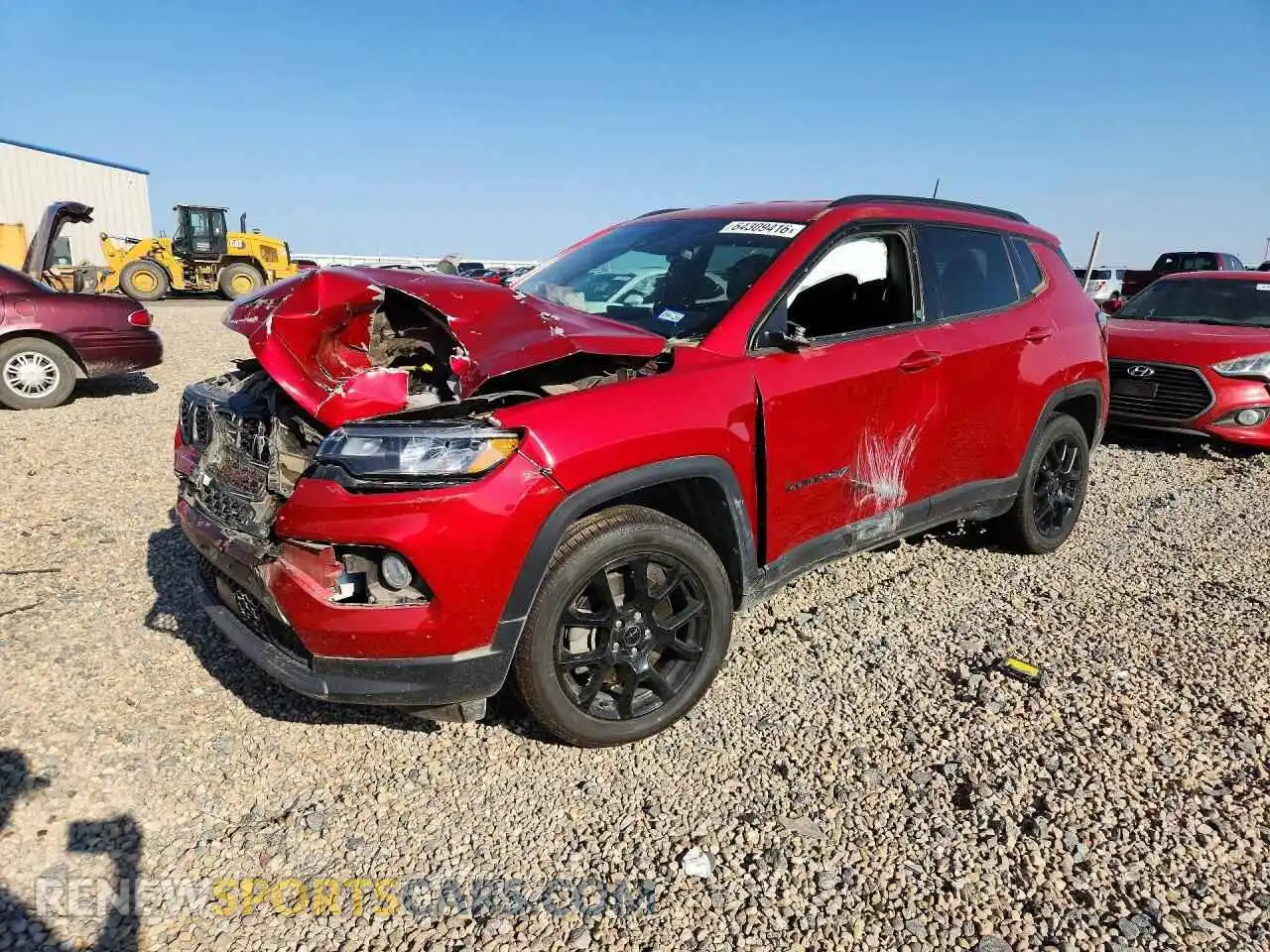 1 Photograph of a damaged car 3C4NJDBN9ST515751 JEEP COMPASS 2025