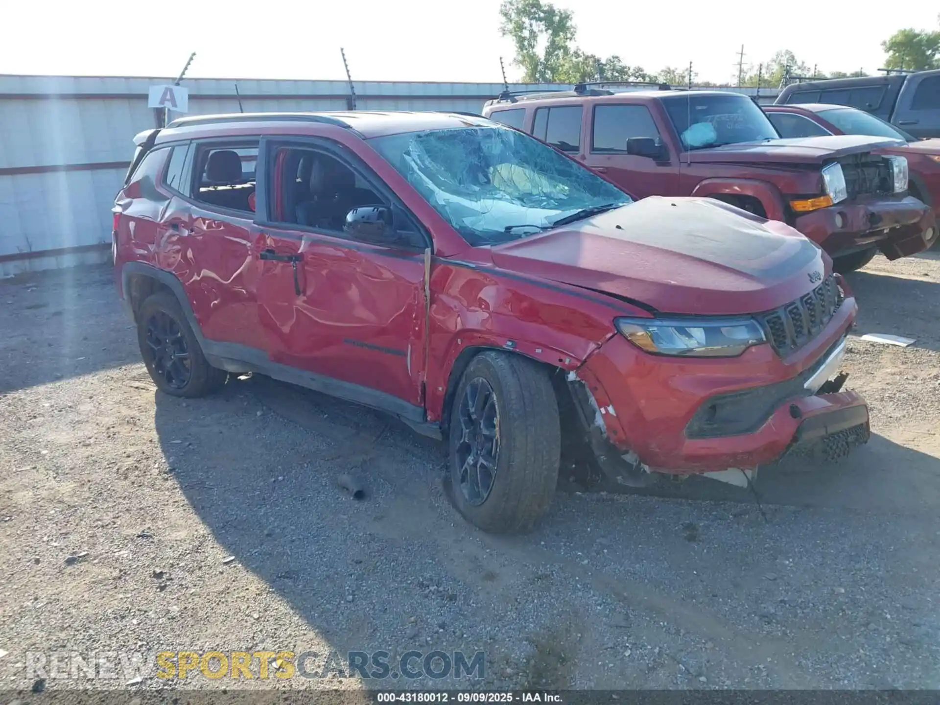 1 Photograph of a damaged car 3C4NJDBN9ST568398 JEEP COMPASS 2025