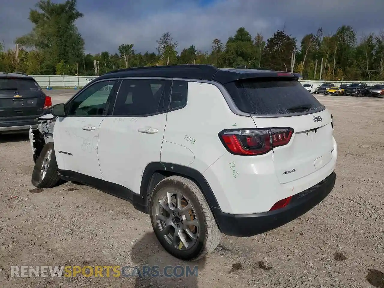2 fotografías del automóvil dañado 3C4NJDCN0ST513532 JEEP COMPASS 2025