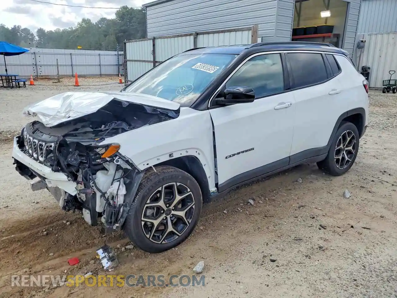 1 Photograph of a damaged car 3C4NJDCN0ST581555 JEEP COMPASS 2025