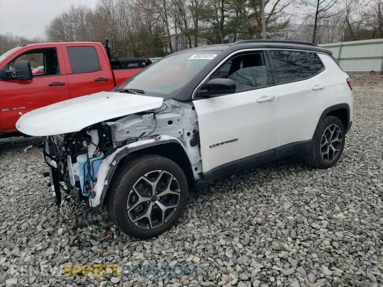 1 Photograph of a damaged car 3C4NJDCN2ST501205 JEEP COMPASS 2025