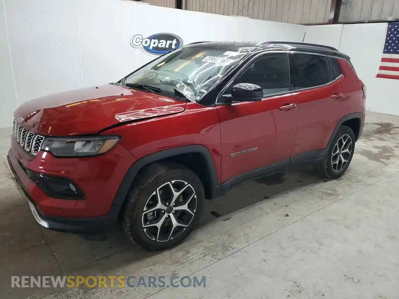 1 Photograph of a damaged car 3C4NJDCN3ST521642 JEEP COMPASS 2025