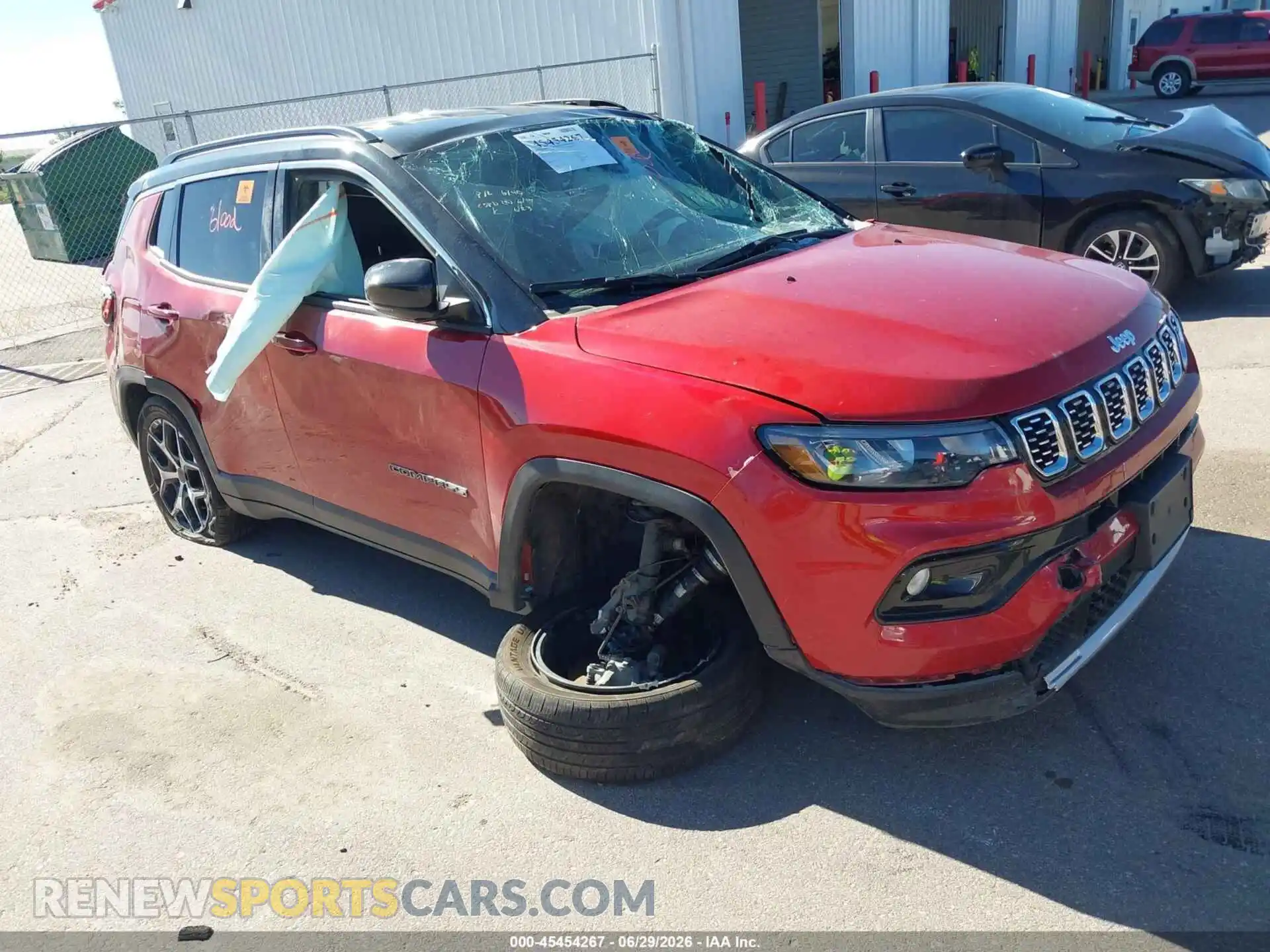 1 Photograph of a damaged car 3C4NJDCN5ST518256 JEEP COMPASS 2025