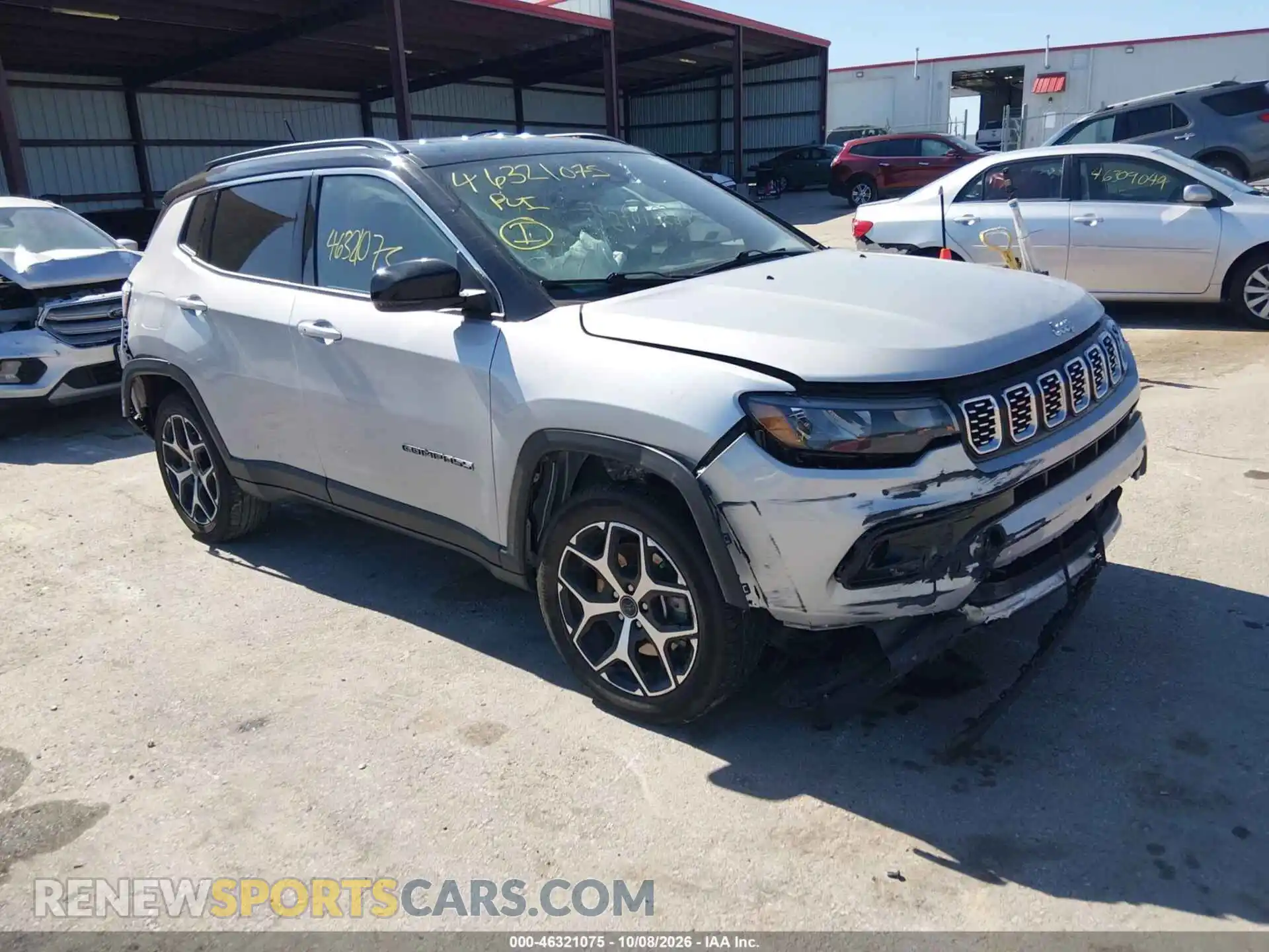 1 Photograph of a damaged car 3C4NJDCN5ST521321 JEEP COMPASS 2025