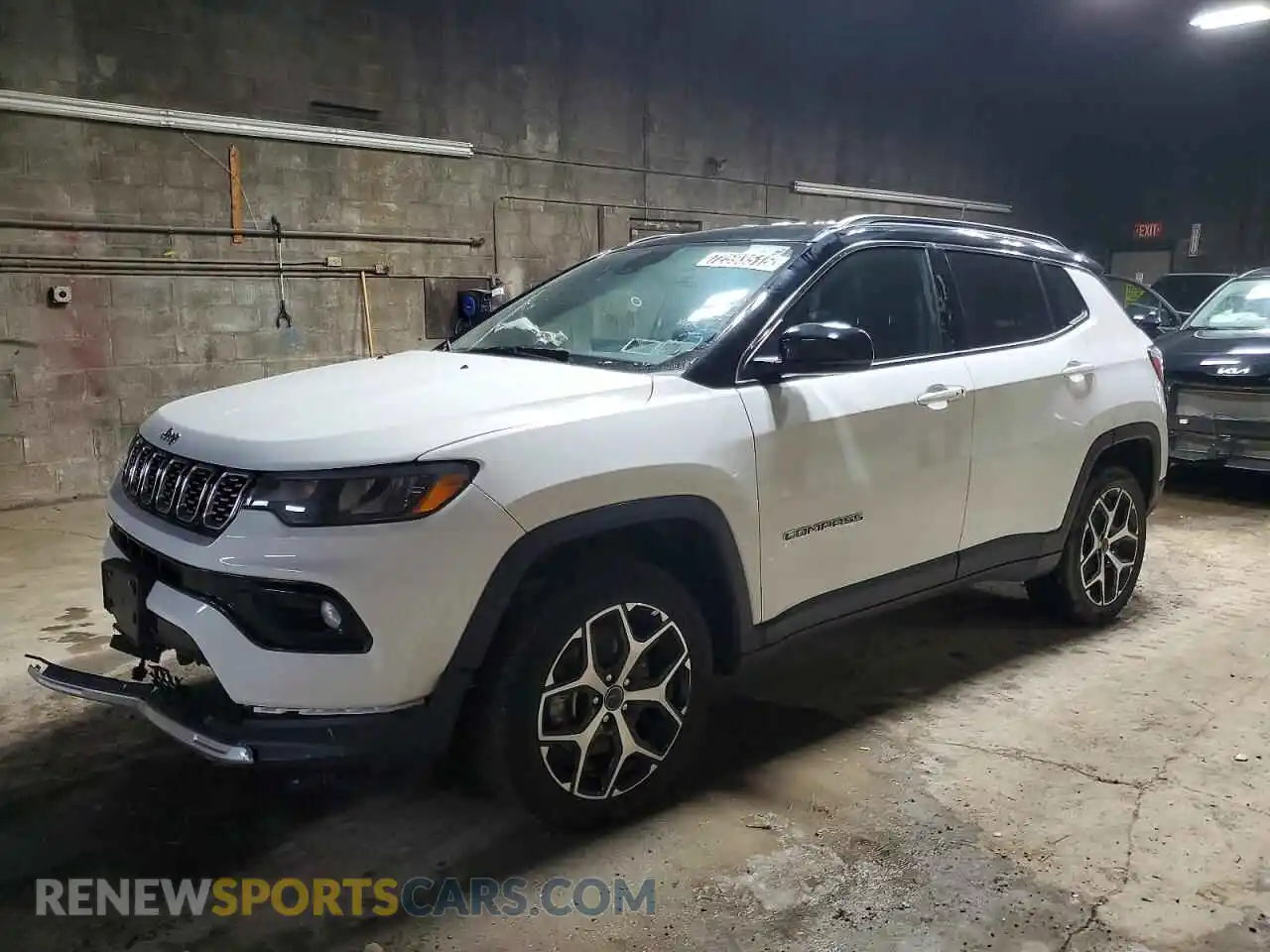 1 Photograph of a damaged car 3C4NJDCN5ST625159 JEEP COMPASS 2025