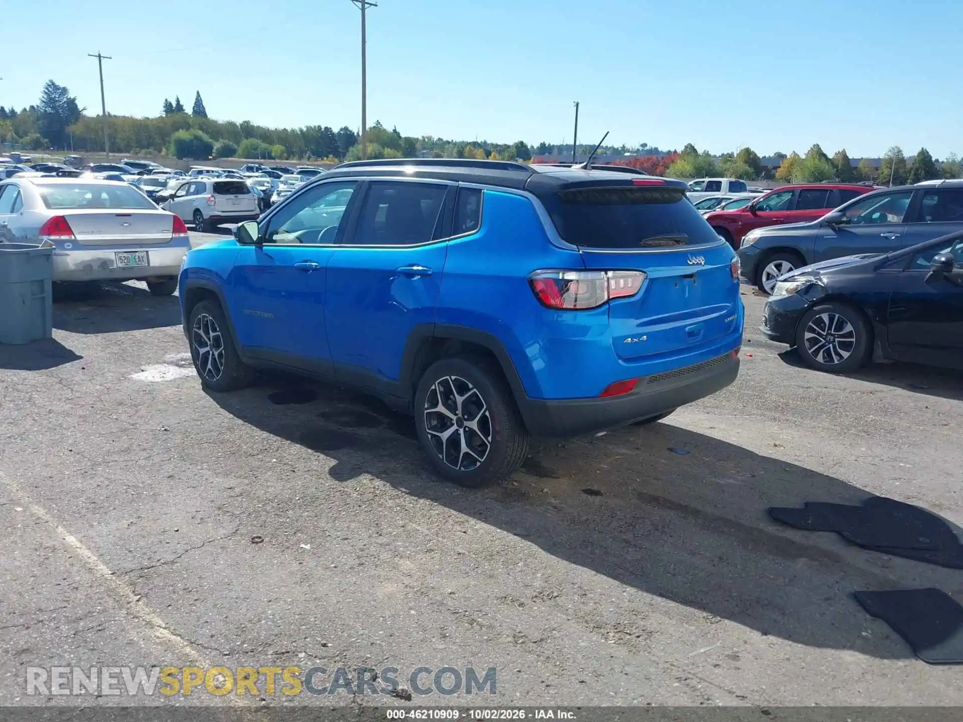 3 fotografías del automóvil dañado 3C4NJDCN6ST520372 JEEP COMPASS 2025