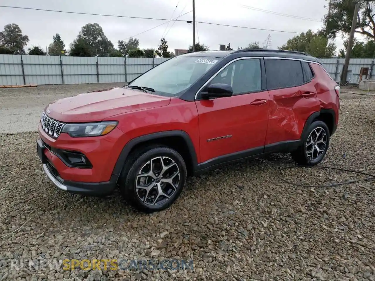 1 Photograph of a damaged car 3C4NJDCN6ST550388 JEEP COMPASS 2025