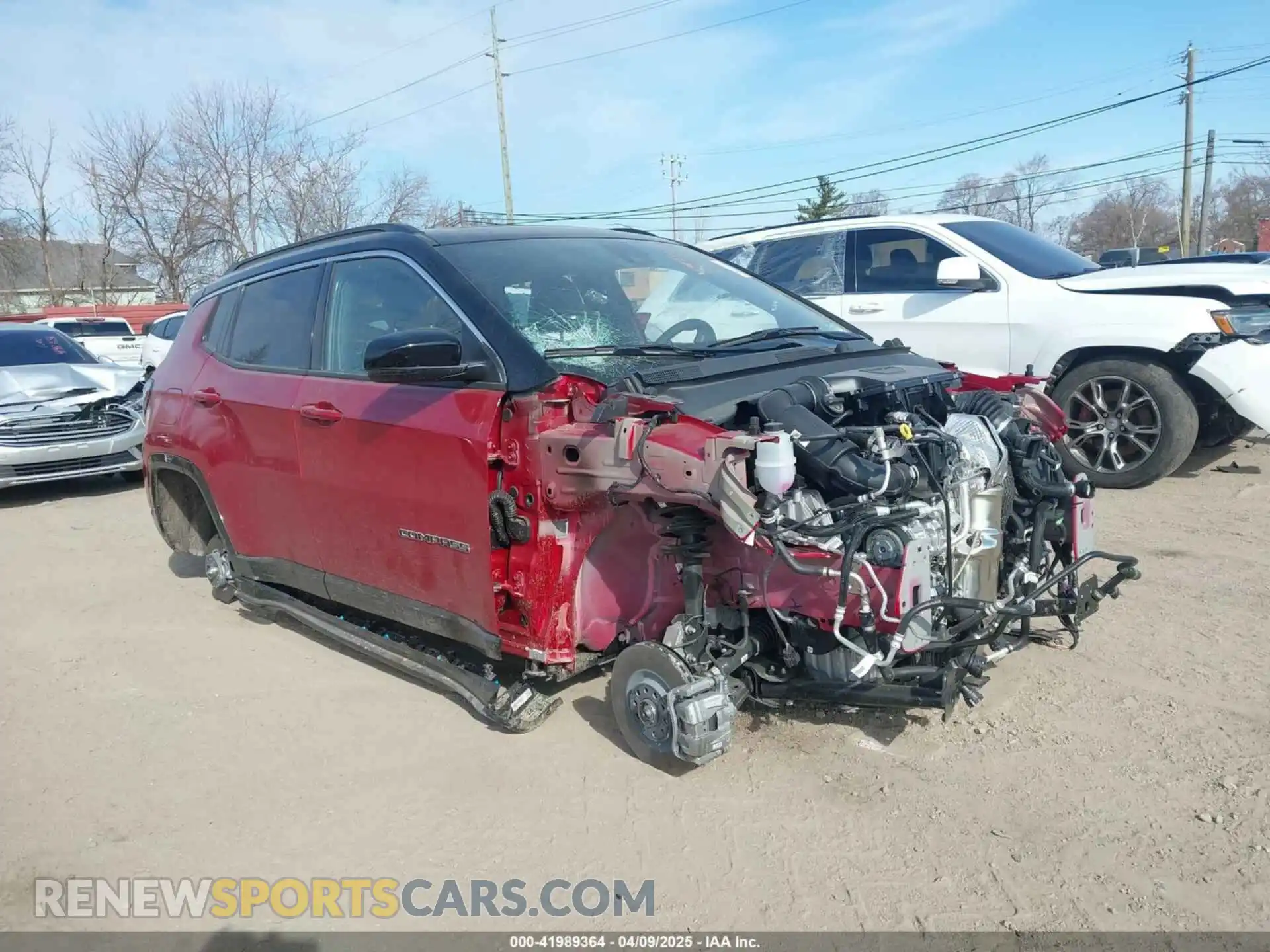 1 Photograph of a damaged car 3C4NJDCN6ST560628 JEEP COMPASS 2025