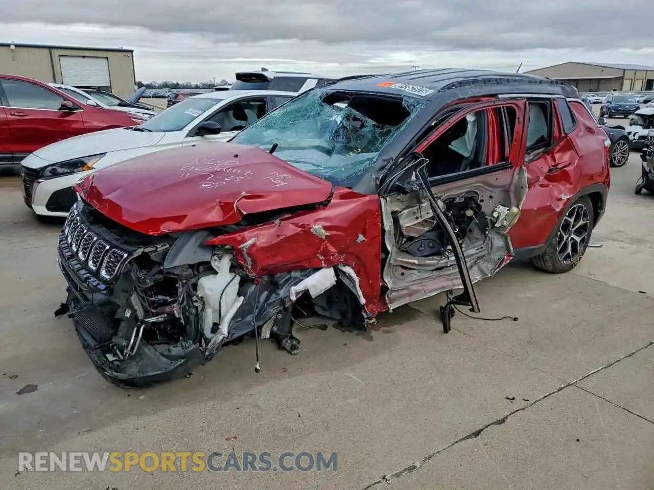 1 Photograph of a damaged car 3C4NJDCN7ST523927 JEEP COMPASS 2025