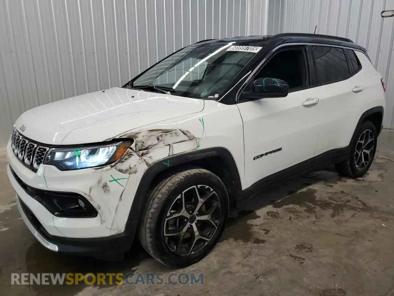 1 Photograph of a damaged car 3C4NJDCN8ST521751 JEEP COMPASS 2025