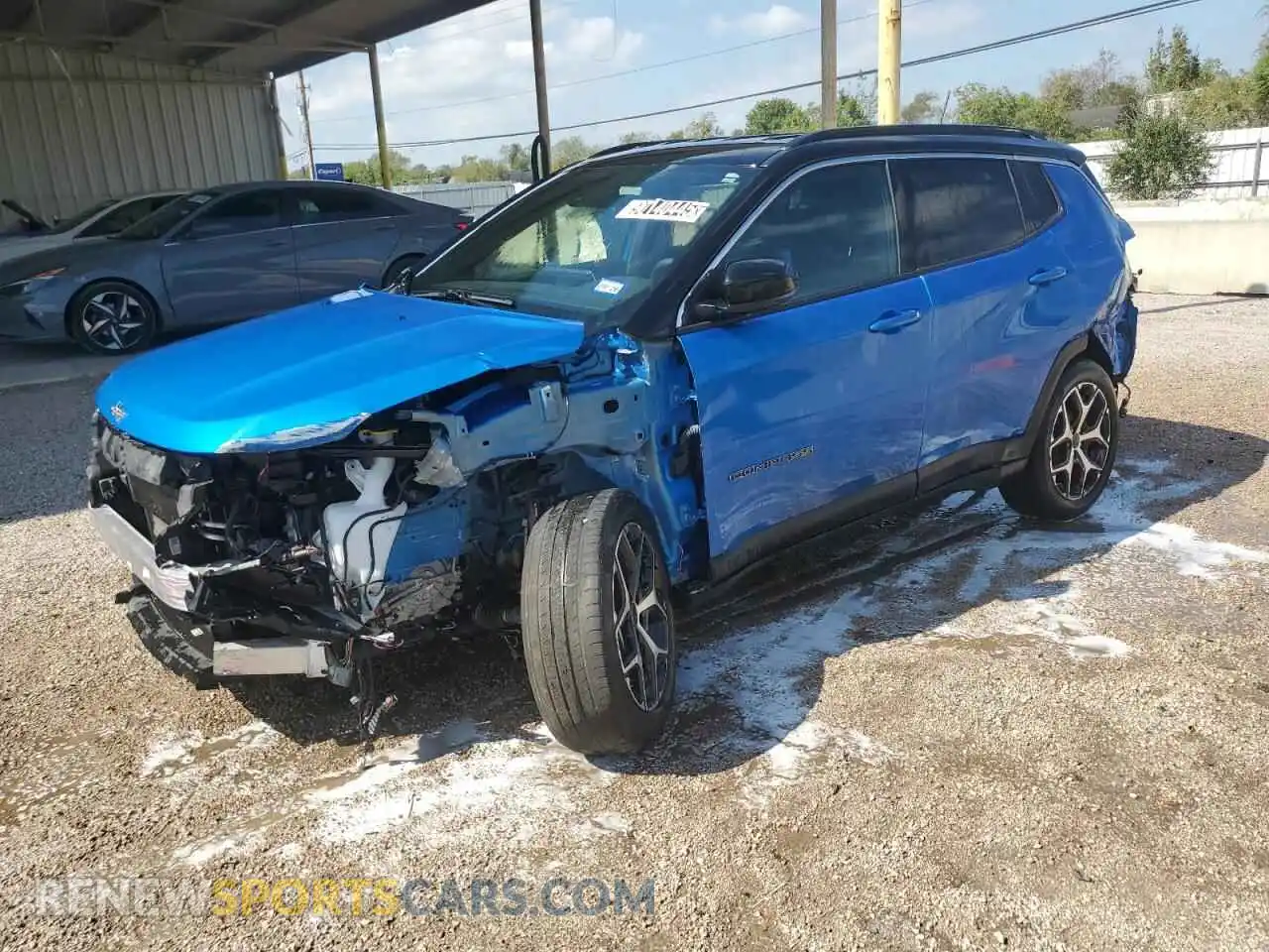 1 Photograph of a damaged car 3C4NJDCN8ST524732 JEEP COMPASS 2025