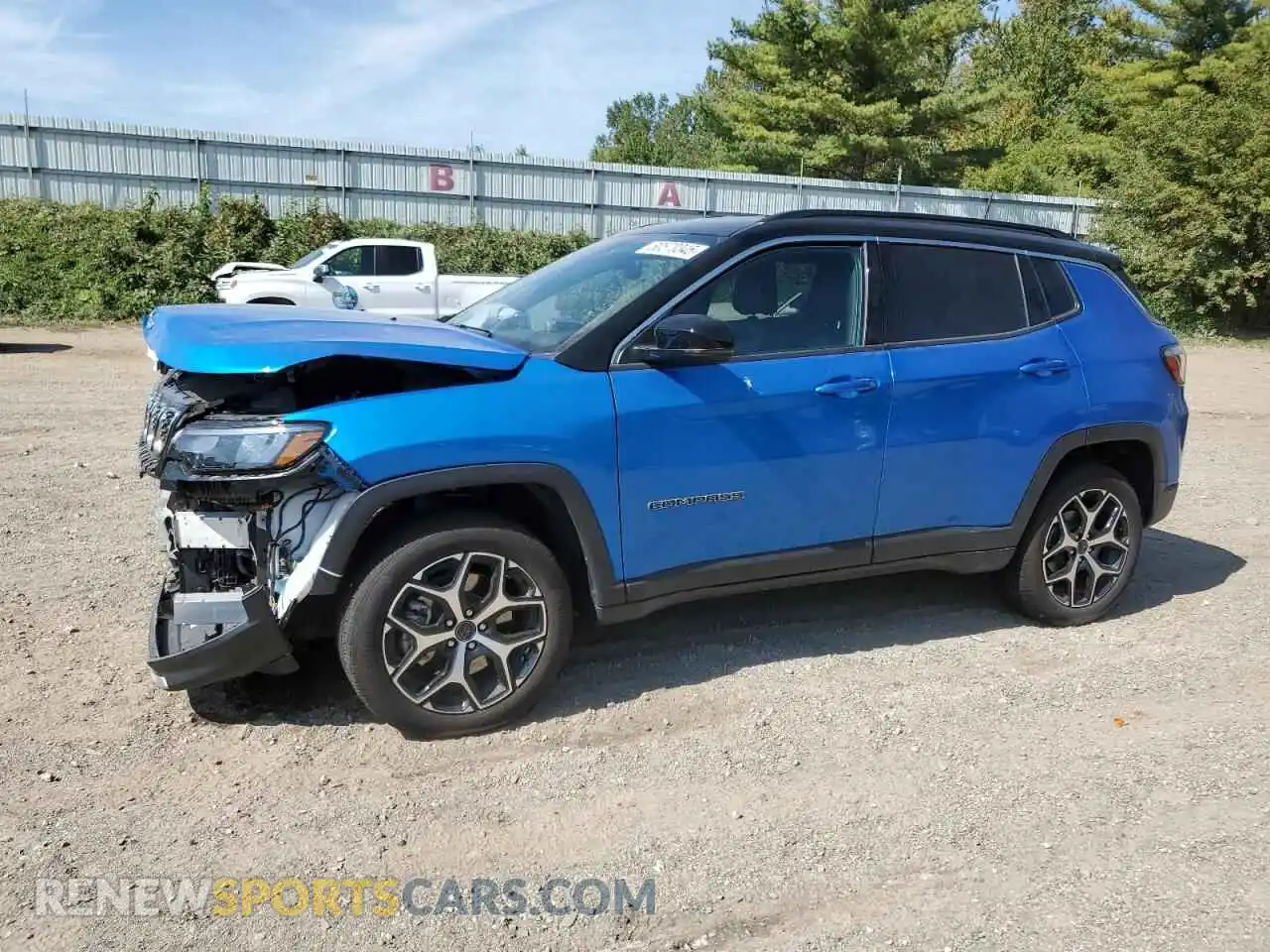 1 Photograph of a damaged car 3C4NJDCN8ST568553 JEEP COMPASS 2025