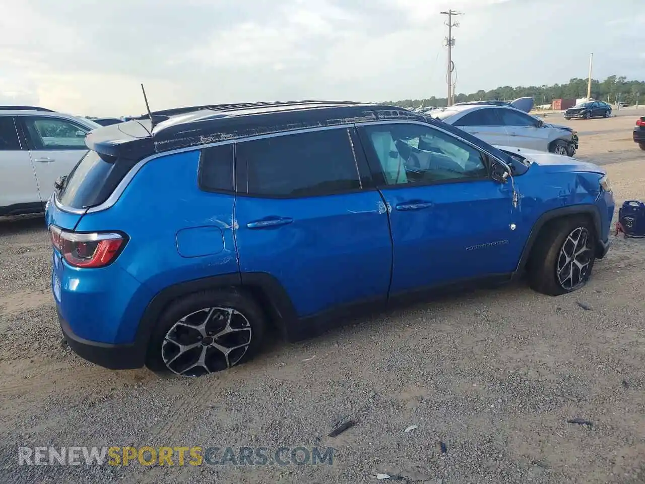 3 fotografías del automóvil dañado 3C4NJDCN8ST602698 JEEP COMPASS 2025