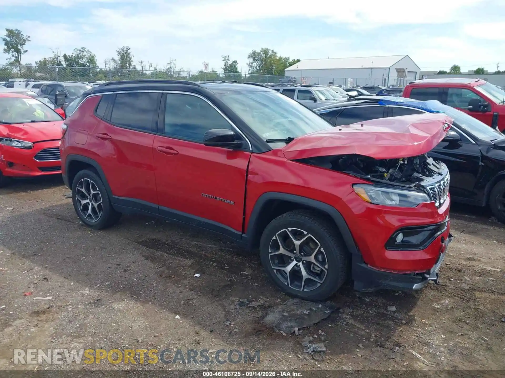1 fotografías del automóvil dañado 3C4NJDCN9ST509303 JEEP COMPASS 2025