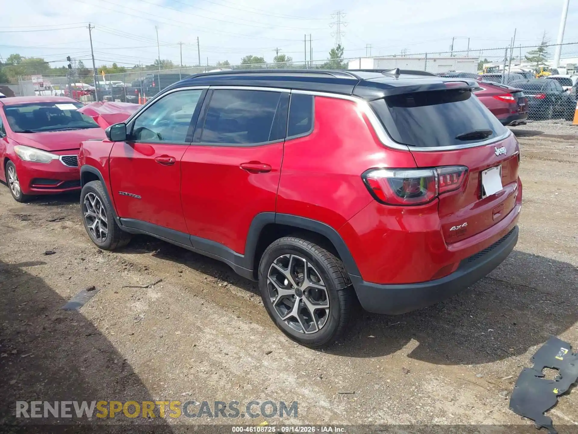 3 fotografías del automóvil dañado 3C4NJDCN9ST509303 JEEP COMPASS 2025