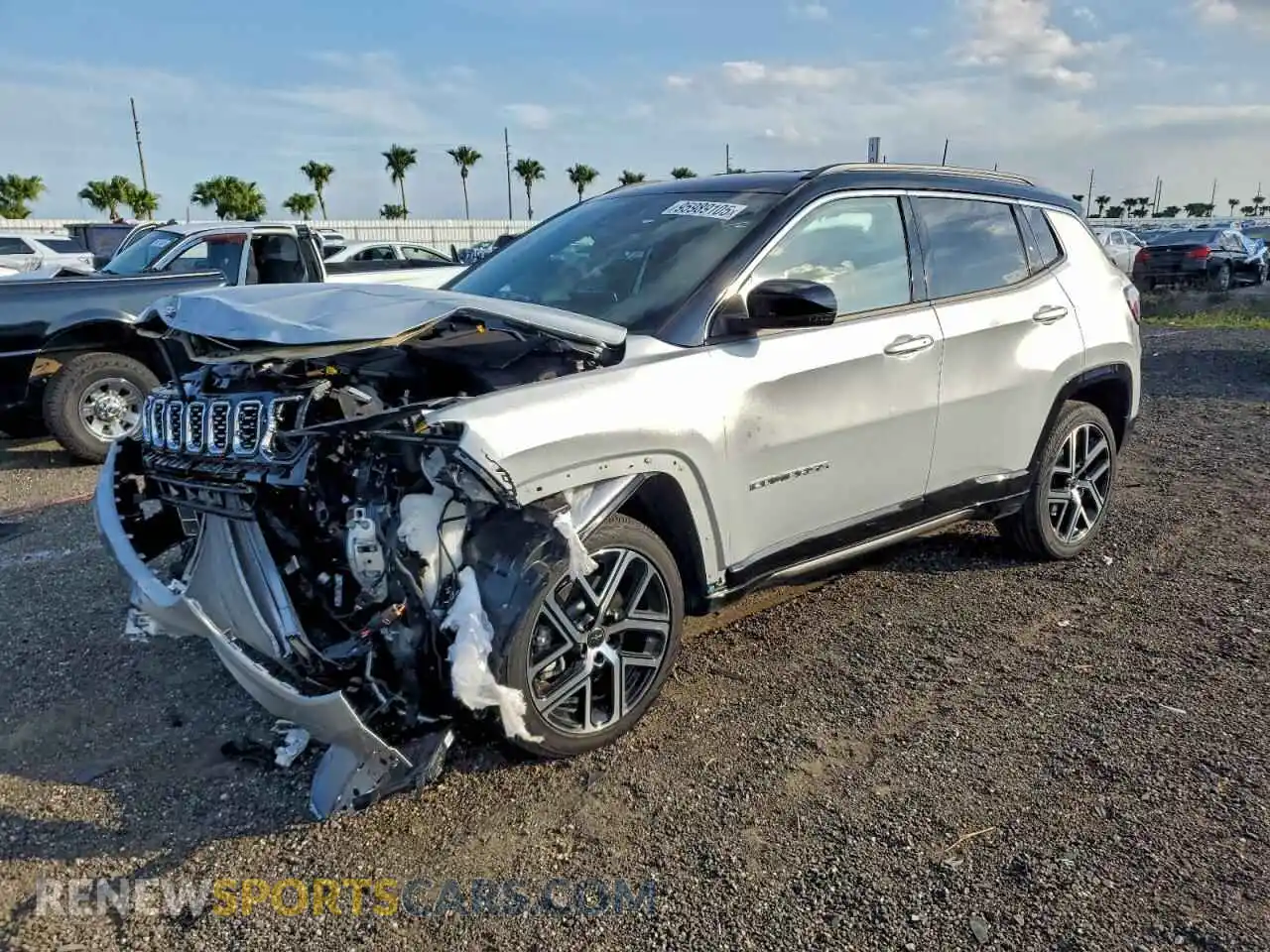 1 Photograph of a damaged car 3C4NJDCN9ST543791 JEEP COMPASS 2025