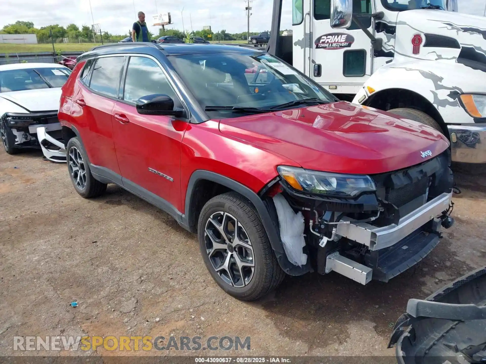 1 Photograph of a damaged car 3C4NJDCN9ST552927 JEEP COMPASS 2025