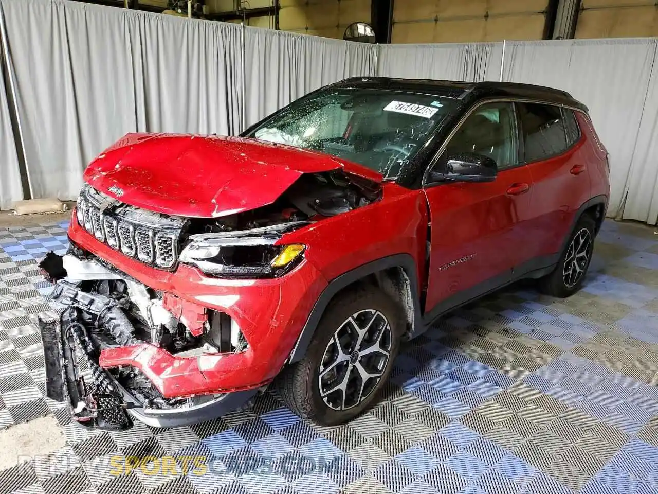1 Photograph of a damaged car 3C4NJDCN9ST579111 JEEP COMPASS 2025