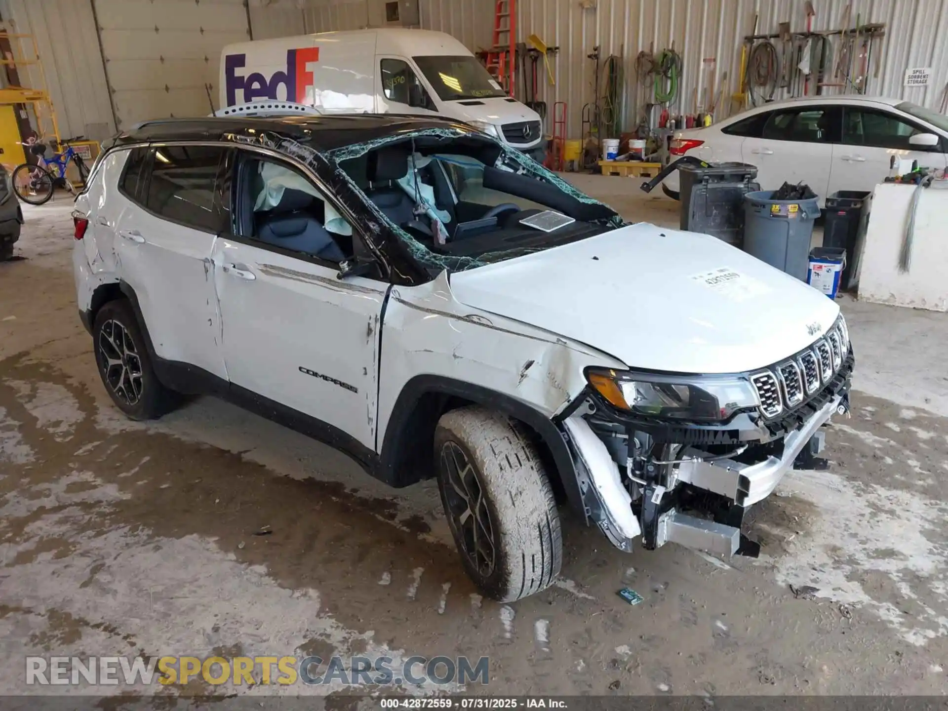 1 Photograph of a damaged car 3C4NJDCNXST571910 JEEP COMPASS 2025