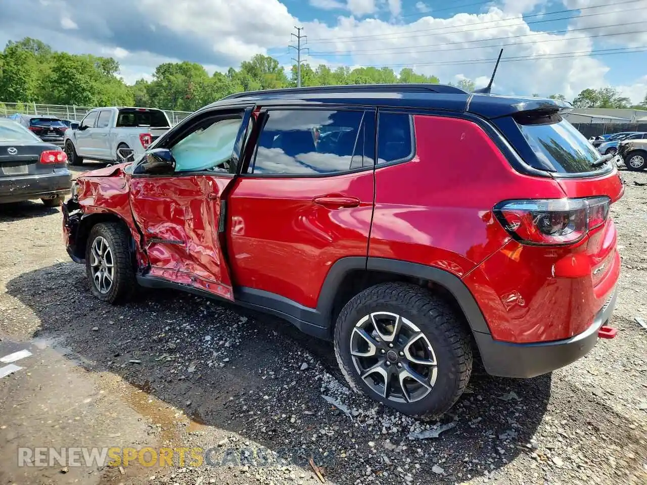 2 fotografías del automóvil dañado 3C4NJDDN0ST557299 JEEP COMPASS 2025