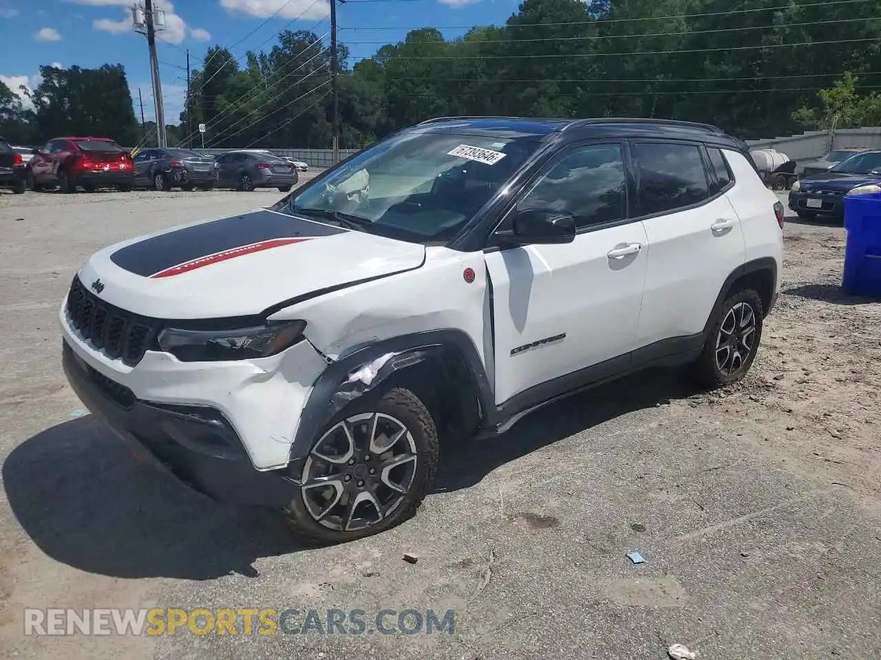 1 Photograph of a damaged car 3C4NJDDN2ST532467 JEEP COMPASS 2025