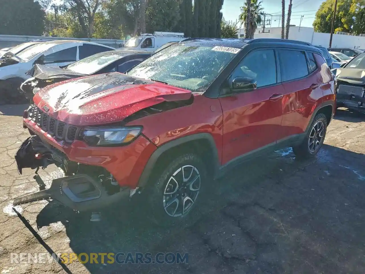 1 Photograph of a damaged car 3C4NJDDN3ST533546 JEEP COMPASS 2025