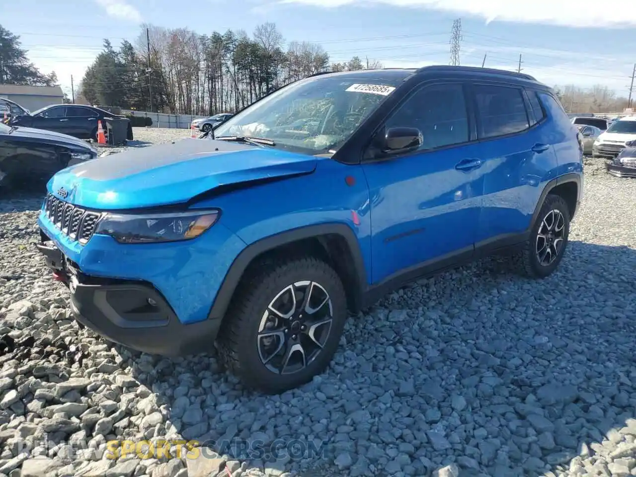 1 Photograph of a damaged car 3C4NJDDN6ST508785 JEEP COMPASS 2025