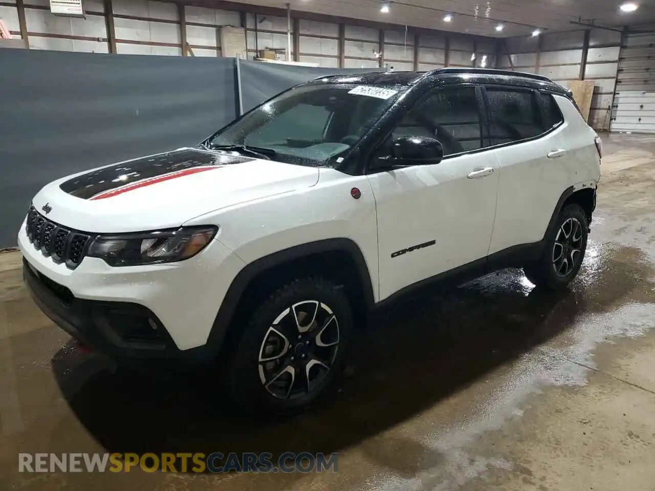 1 Photograph of a damaged car 3C4NJDDN6ST543410 JEEP COMPASS 2025