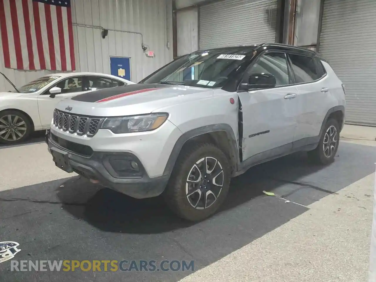 1 Photograph of a damaged car 3C4NJDDN6ST584216 JEEP COMPASS 2025