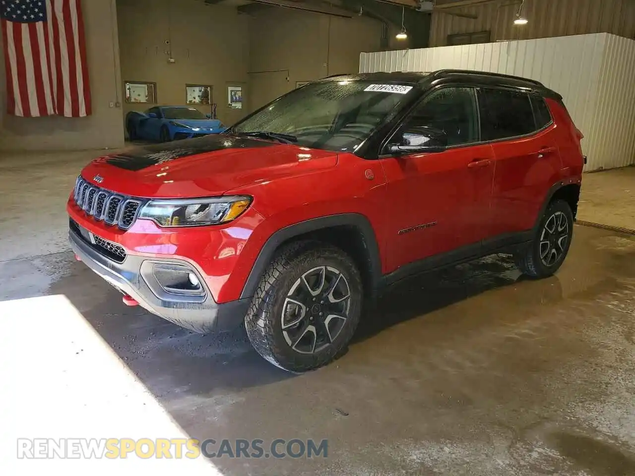1 Photograph of a damaged car 3C4NJDDN8ST556854 JEEP COMPASS 2025