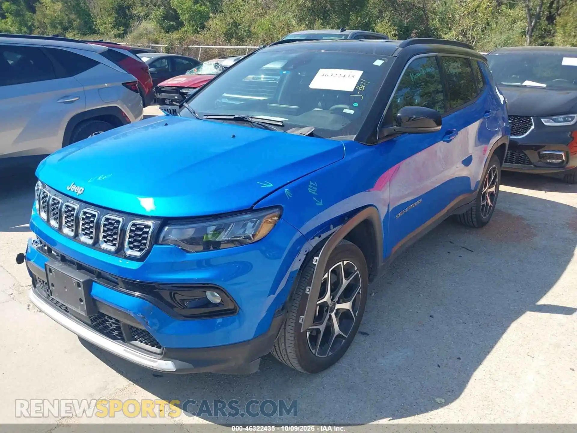 2 fotografías del automóvil dañado 3C4NJDCN6TT187253 JEEP COMPASS 2026