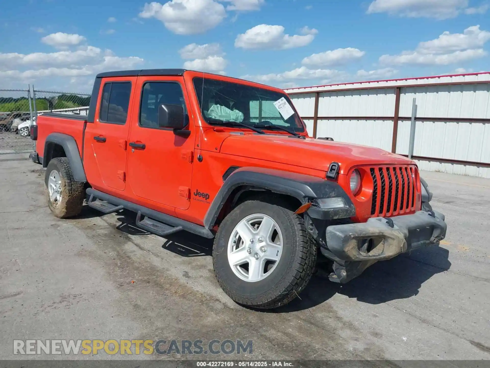 1 Photograph of a damaged car 1C6HJTAG1LL154854 JEEP GLADIATOR 2020