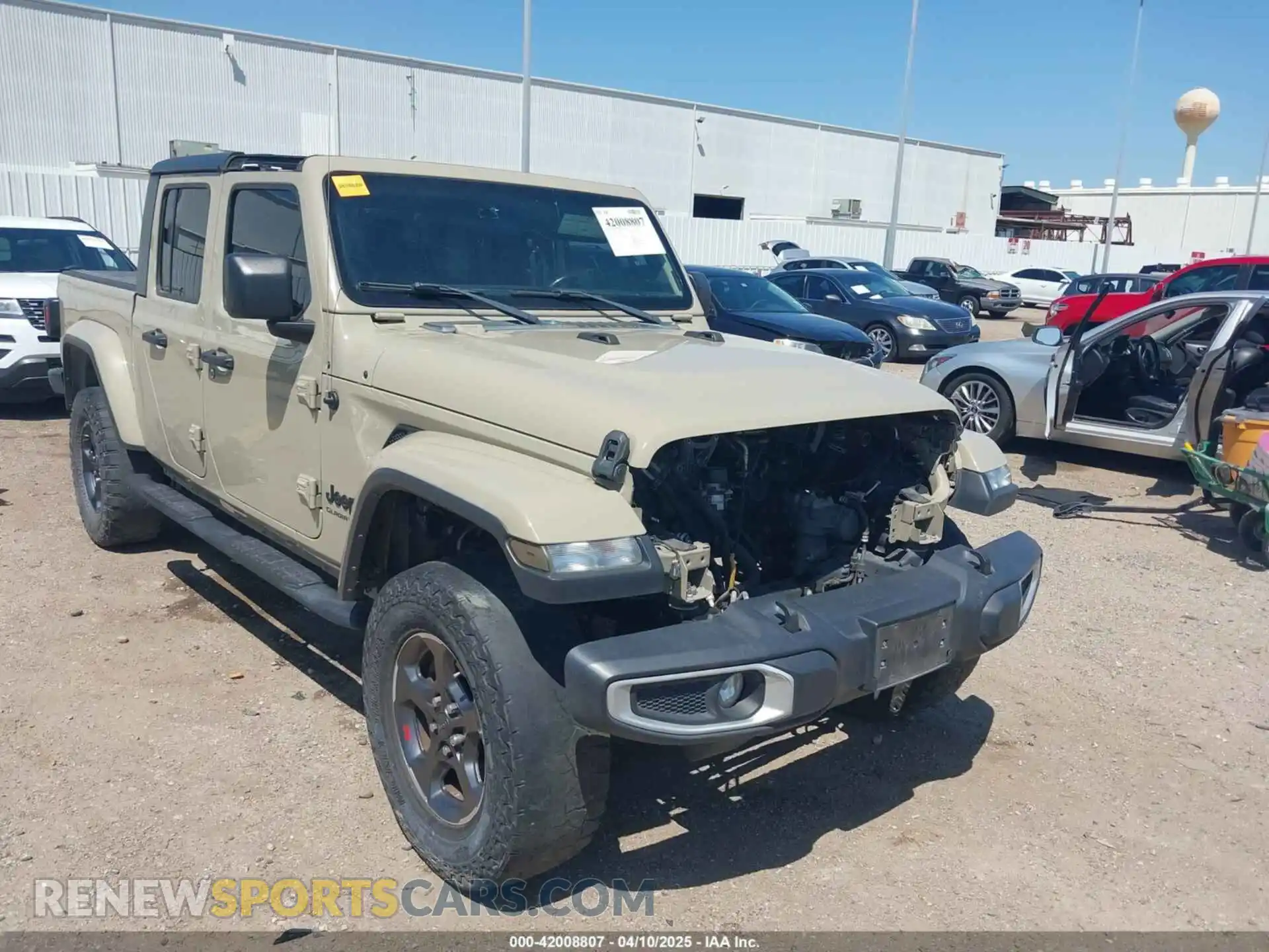 1 Photograph of a damaged car 1C6HJTAG1LL173646 JEEP GLADIATOR 2020