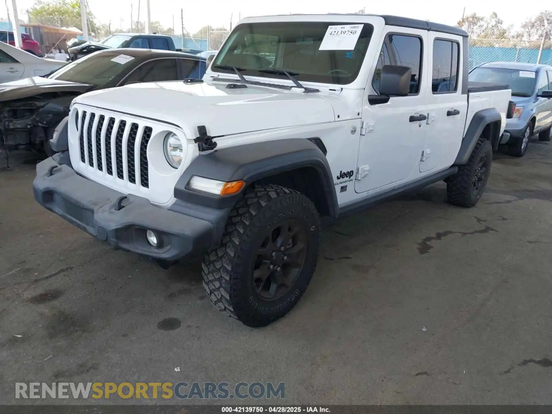 2 Photograph of a damaged car 1C6HJTAG3LL197401 JEEP GLADIATOR 2020