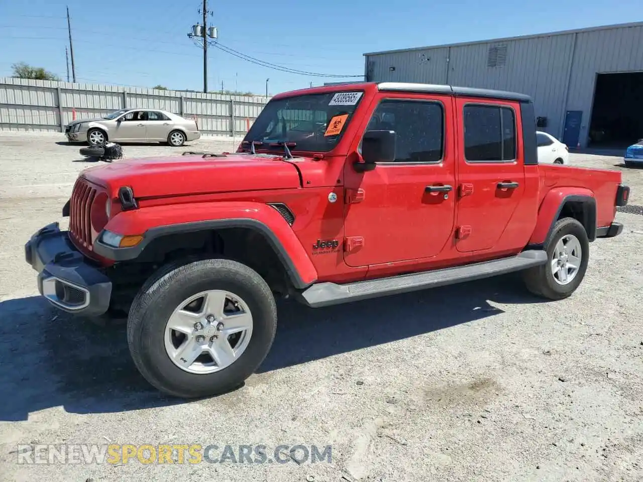 1 Photograph of a damaged car 1C6HJTAG5LL215896 JEEP GLADIATOR 2020
