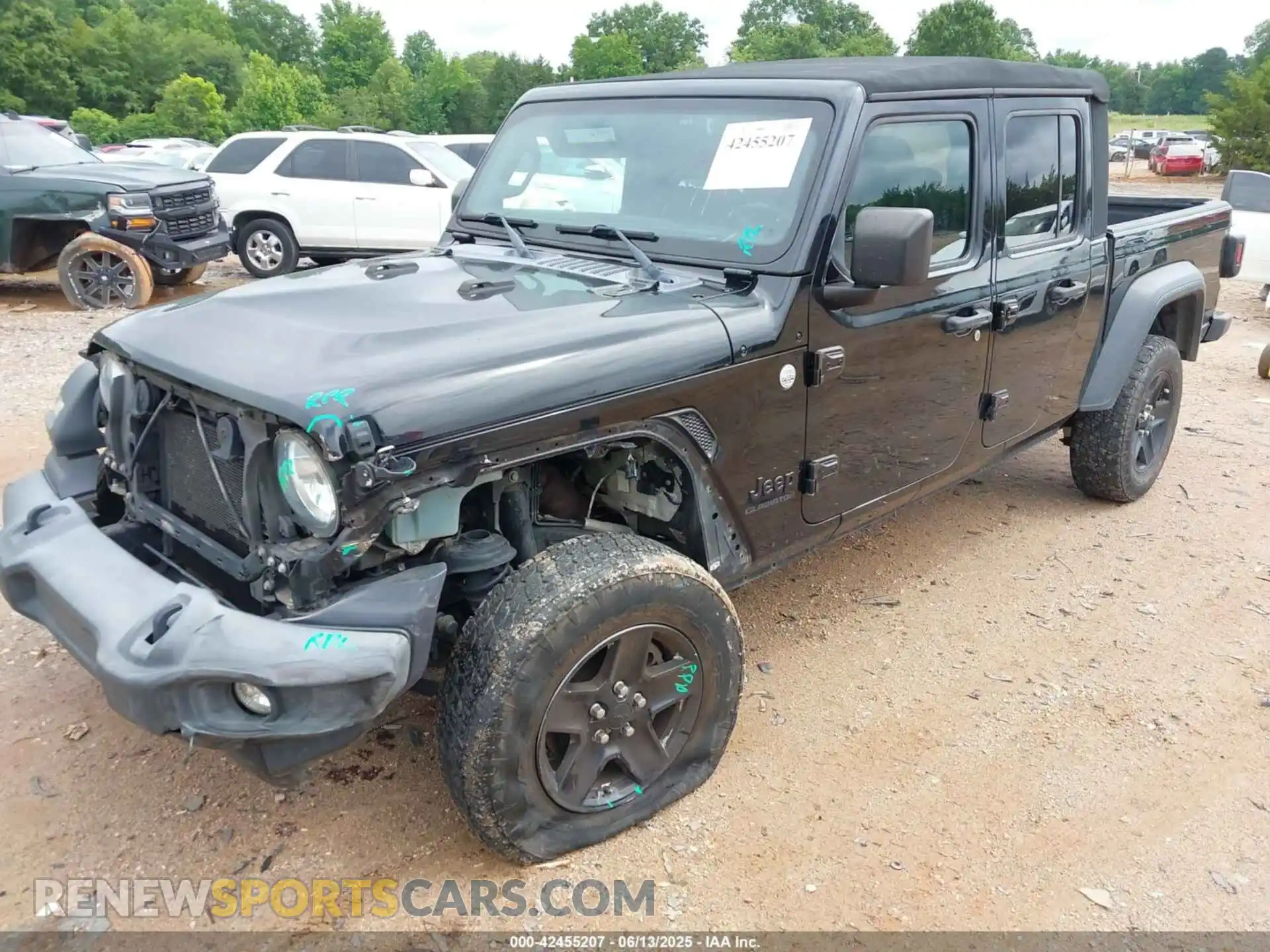 2 fotografías del automóvil dañado 1C6HJTAG6LL127634 JEEP GLADIATOR 2020