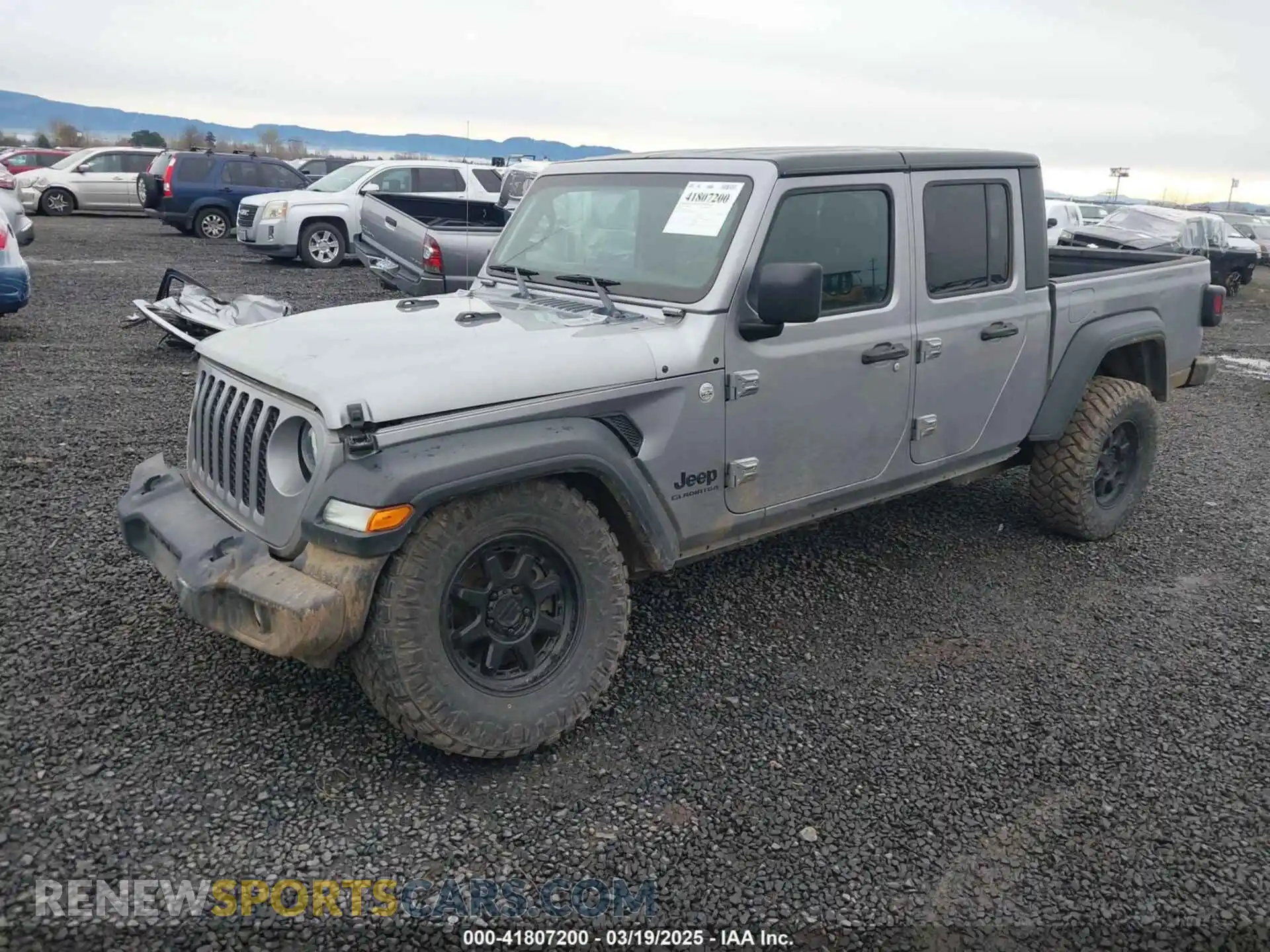2 Photograph of a damaged car 1C6HJTAG8LL130311 JEEP GLADIATOR 2020