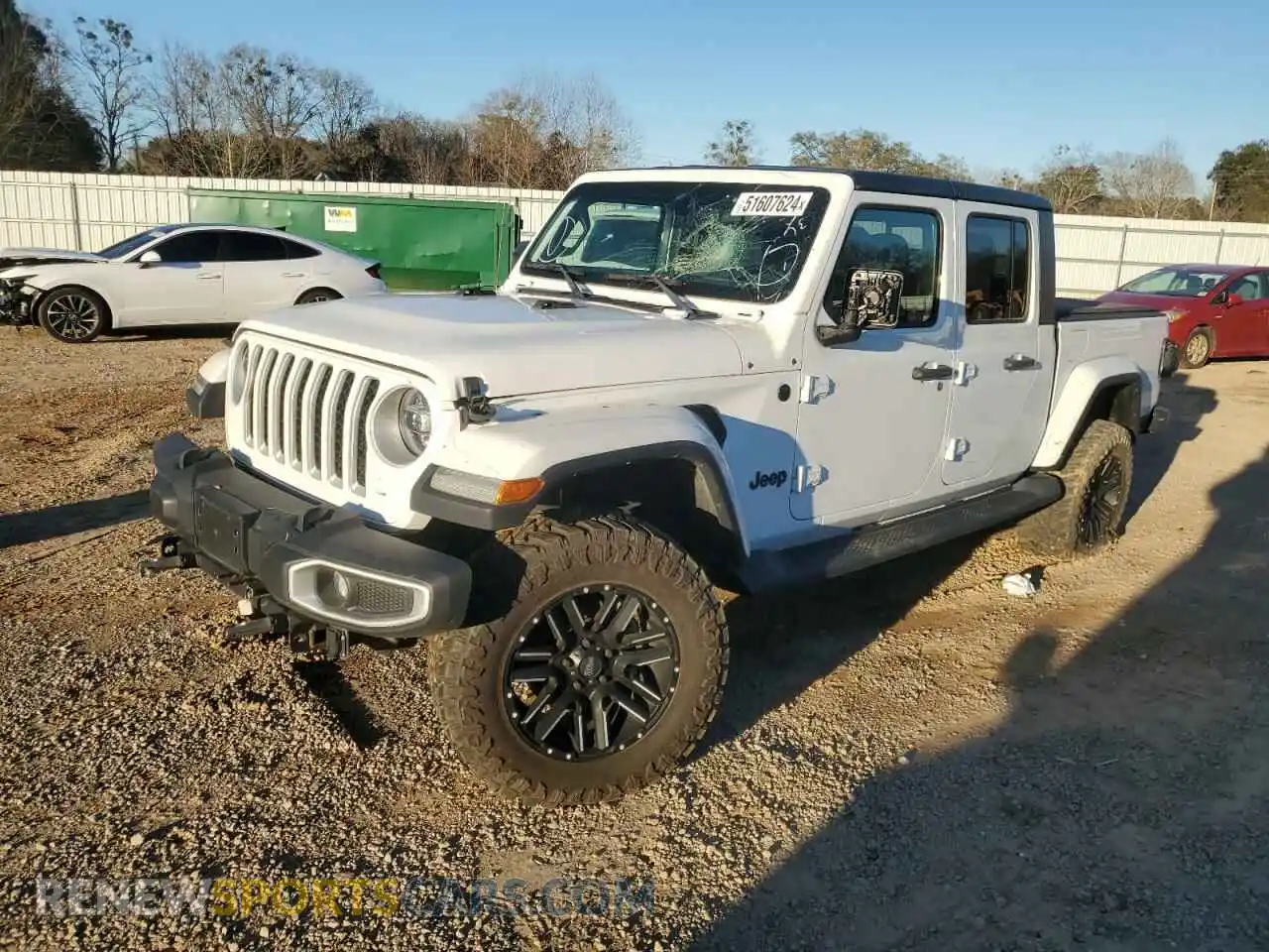 1 Photograph of a damaged car 1C6HJTFG5LL180415 JEEP GLADIATOR 2020