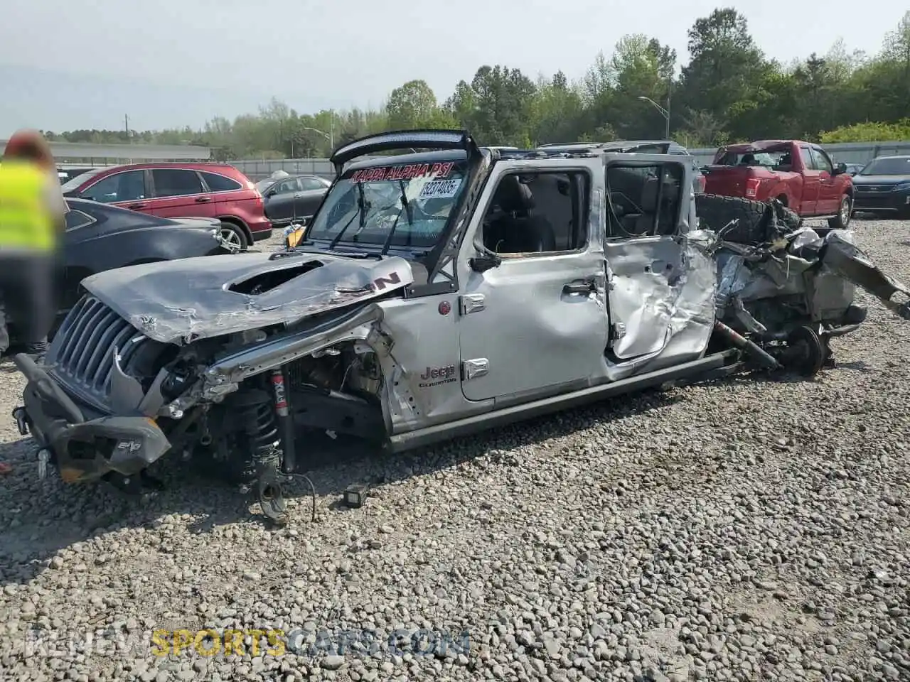 1 Photograph of a damaged car 1C6JJTBG9LL135016 JEEP GLADIATOR 2020